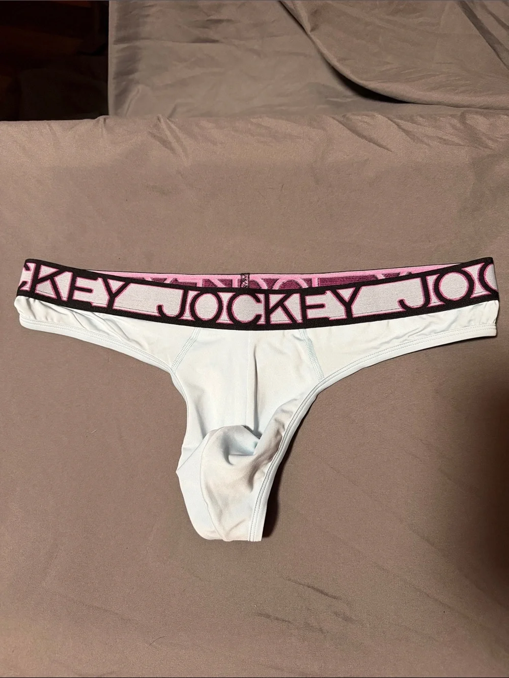 Jockey Thong with Pink Branded Waistband
